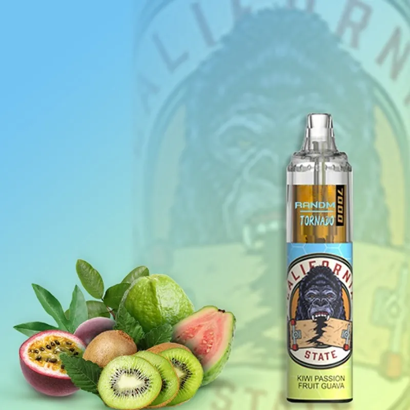 Kiwi Passion Fruit Guava- R and M Tornado 7000 Puffs - image 1