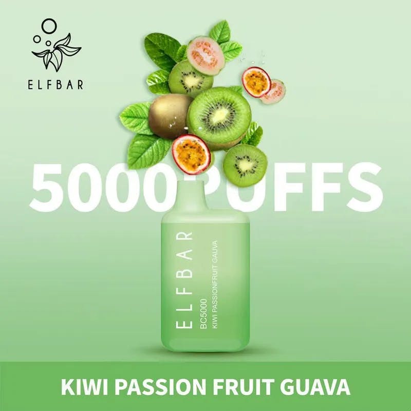 Kiwi Passionfruit Guava-Elfbar BC5000 - VapeSoko