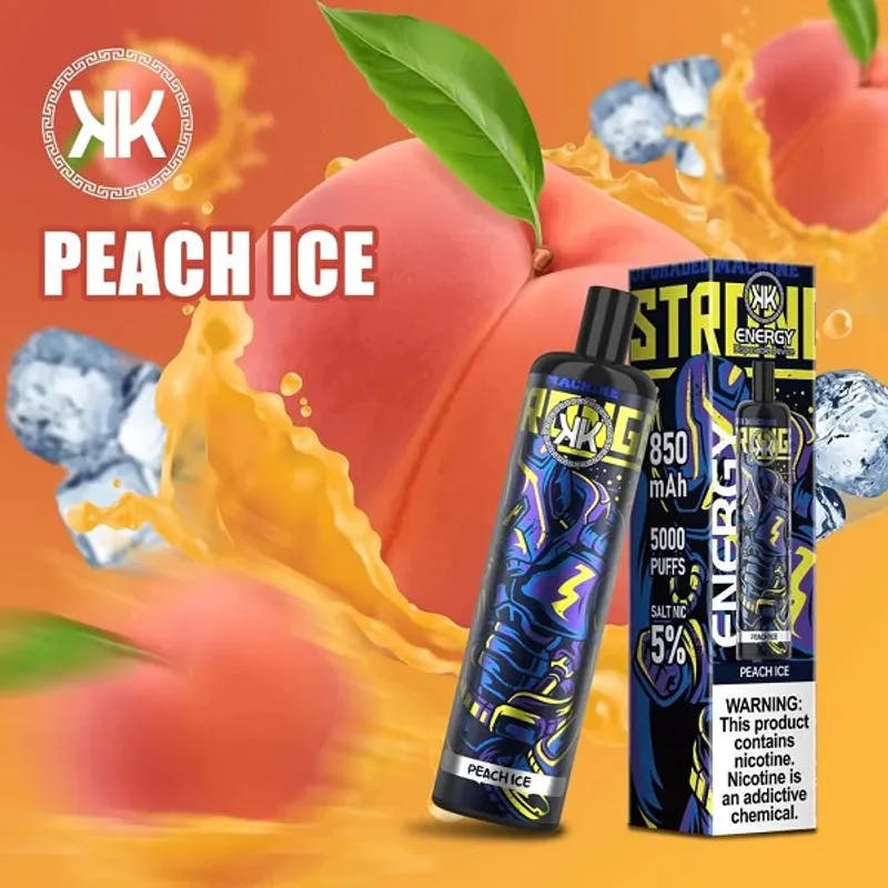 Peach Ice - KK Energy 5000 Puffs  - image 1
