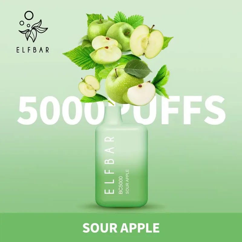 Sour Apple-Elfbar BC5000 - VapeSoko
