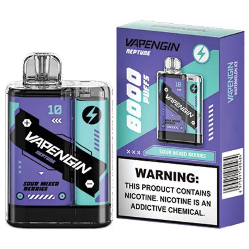 Sour Mixed Berries-Vapengin Neptune 8000 Puffs - VapeSoko