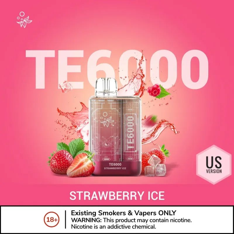 Strawberry Ice-Elf Bar TE6000 - 6000 Puffs - VapeSoko