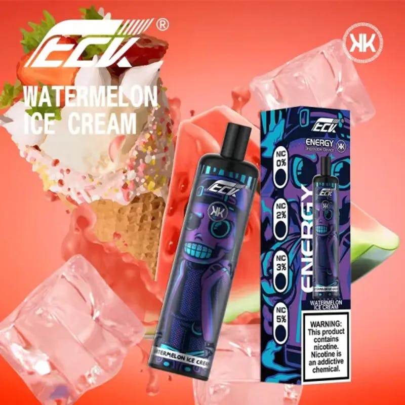 Watermelon Ice Cream- KK Energy 5000 Puffs  - VapeSoko