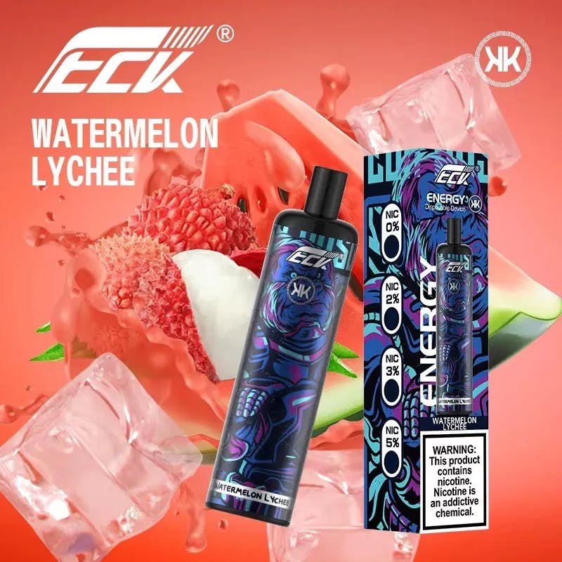 Watermelon Lychee- KK Energy 5000 Puffs  - image 1